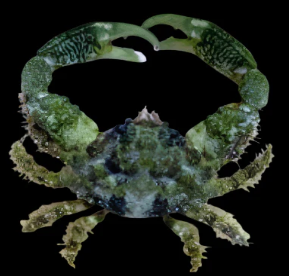 Emerald Crab; Atl. - Mythrax sculptus