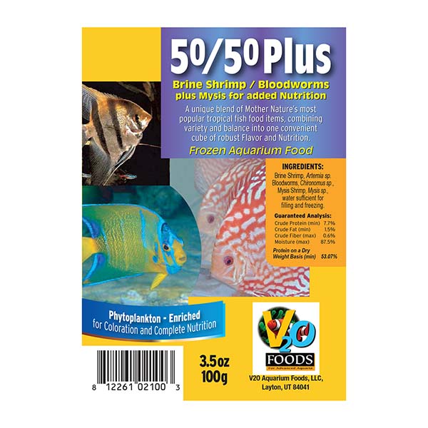 V2O Foods 50/50 Plus Mix Frozen Food 100g